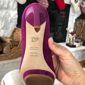 DVF Violet Suede Pumps